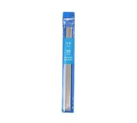 Aiguille à tricoter Kit d'aiguilles à tricoter droites en acier inoxydable, 5 pièces/ensemble 20cm, aiguilles Double extrémité for débutant(3.0cm)