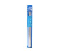 Aiguille à tricoter Kit d'aiguilles à tricoter droites en acier inoxydable, 5 pièces/ensemble 20cm, aiguilles Double extrémité for débutant(2.5cm)