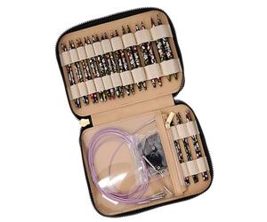 Aiguille à tricoter ronde Ensemble d ' aiguilles à tricoter circulaires interchangeables de 3 à 10 mm avec étui et accessoires pour ensemble circulaire interchangeable