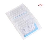 Aiguille Chirurgicale Dentaire En Soie, Fil Médical, Kit De Pratique Chirurgicale Pour La Suture, 75cm, 2/0 3/0 4/0, 12 Pièces, Offre Spéciale