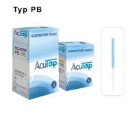Aiguille d'acupuncture en acier chirurgical AcuTop (x100) Bleu 0,20x15 mm