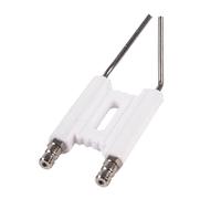 Aiguille d'allumage de type H pour usage général - Électrode à huile - Accessoires de combustion en céramique - Double broche - Allumage par feu élevé