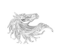 Aiguille de cheval élégante en alliage confortable à porter pour adultes Professionnel Décontracté Vêtements formels Accessoires de cheval tendance, taille unique, comme décrit