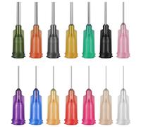 Aiguille de Distribution Pointe Émoussée, 140PCS Aiguille de Distributeur de Liquide Industriel, Aiguilles de Seringue en Acier Inoxydable pour Applicateur D'huile ou de Colle