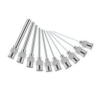 Aiguille de machine de distribution en acier inoxydable de 25 mm, pointe d'application de colle de précision pour colle industrielle, buse droite de 2,5 cm compatible avec les fluides de 8 g à 30 g