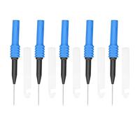 Aiguille de perçage de sonde de Test, 5 pièces, 0.7mm avec gaine, Kit d'accessoires de Test pour multimètre (Blue)