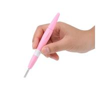 Aiguille de poinçon, outil de feutrage de style stylo, style de poinçon de stylo en laine de broderie avec 3 aiguilles pour l'artisanat de patchwork de bricolage (Rose)