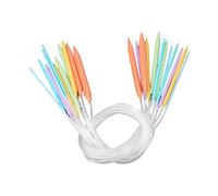 Aiguille de pull circulaire, 12pcs Taille de 3,5 mm-12 mm en plastique multicolore Kit d'aiguilles à tricot circulaire pour pulls, foulards, chapeaux, châles (80 cm de long)