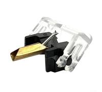 Aiguille de rechange M44-7 / N44-7 / M44-3 / M55E / Dual DN305-DN306 / Garrard N44-7, boîtier ABS, noir ou rouge (noir)