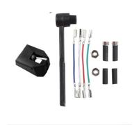 Aiguille de rechange pour Audio-Technica AT-VMN95E VMN95C - Micro diamant ovale avec tige en aluminium pour lecteurs LP et disques vinyles (bleu)
