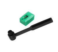 Aiguille de rechange pour cartouches At95e At93 At3400 At3450 - Pointe ovale pour une performance audio en vinyle améliorée 16/33 1/45 tr/min Compatible avec 2 brosses