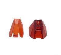 Aiguille de Remplacement pour Ortofon 2M Série, Pointe Elliptique Nude pour Reproduction Sonore Supérieure, Compatible avec Platines Vinyle PnP, Installation sans Outil pour Audiophiles et DJs(Red)
