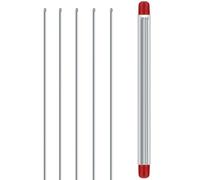 Aiguille de soufflage de ver en Acier Inoxydable, Ensemble de 5 pièces, | Fils de conception à Injection d'air, ver sans dommages cutanés, empêche l'appât de glisser du crochet, étui tubulaire
