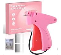 Aiguille de tag, Arme de VêTements, Support de VêTements Rapides, Mini Pistolet à Coudre pour éTiquette, Outils de Couture Avec 5 Aiguilles, 1000 Noirs et 1000 Mini 5 Mm Blancs et Attaches