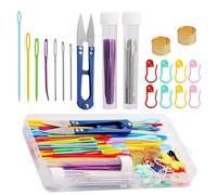 Aiguille de tapisserie | Ensemble d'aiguilles à tricoter pour crochet | Ensemble d'accessoires pour crochet | pour tricot enfilage tissu feutre finition adulte femme