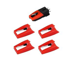 Aiguille de tourne-disque, 1 PC tourne-disque avec 4 PCS stylet diamant de remplacement pour , , ION, LP