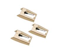 Aiguille de Tourne-Disque 3 PièCes, Remplacement de Stylet D'Aiguilles de Disque Doré AméLioré pour , Victrola, Platine Vinyle