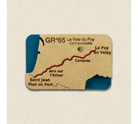 AIGUILLE DU SUD - Idées Cadeaux - Magnet Aiguille Du Midi Gr 65 Compostelle Via Le Puy | Aiguille Du Sud - unisex