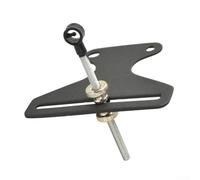 Aiguille en T Recourbée Recurve Bow Sight 1 broche réglable à vis moletée pour cible (noir)