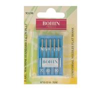 Aiguille machine - BOHIN - Talon plat - Taille 70-90 - Lot de 5 - Pour machine à coudre
