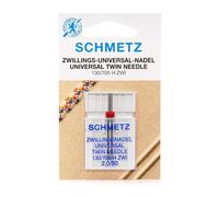 Aiguille Machine - Talon Plat - Aiguille Double Universelle Taille 1.6/80 - 2,0/80 - 2,5/80 - 4,0/80 - Schmetz