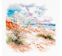Aiguille magique "Dunes de mer" kit de point de croix, 26x26cm, DIY