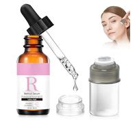 Aiguille Microneedling + Retinol Serum, 300um Derma Stamp Microneedling Visage Vitamin E Micro Infusion Visage Pénétration Profonde, Absorption Rapide, Réduit les Ridules et Raffermit la Peau, 30ml