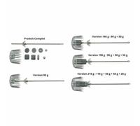 Aiguille (Poids Réglable) Ragot Squid Jig Argenté