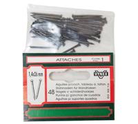 Aiguille pour crochet tableau - L : 26 mm - D1.4 mm - lot de 48