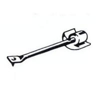 Aiguille pour plateau tournant en céramique FOX 2505-ZST Fonestar avec pointe saphir, compatible avec STS-S et STC-41S - FOX 2505 et 2506