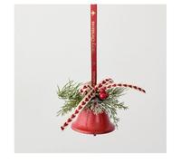 Aiguille pour sapin de Noël - Décorations festives à suspendre en forme de baies rouge/blanc/vert/doré pour la saison des fêtes de fin d'année, cloches avec pomme de pin et pin en fer (A)