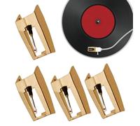 Aiguille pour Tourne-Disque,4 Pièces Ensemble Dispositif Précision Aluminium | Rechange Pointe Tourne-Disque - pour Platine, Phono, Audio, Musique, réparation, Collection et fête