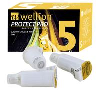 Aiguille sécurisée pour stylo à insuline Wellion Protect Pro - 30G - 0.3 x 5 mm