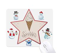 aiguille sweet glace chocolat colorée le bonhomme de neige étoile tapis de souris