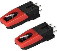 Aiguille Tourne Disque,Tourne Disque Aiguille,Stylet de Diamant,Universelles Remplacement Aiguille pour Saphir Platine Vinyle pour Platine Diamant pour Tourne Disque Vinyle,2PC