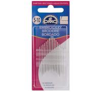DMC Aiguilles à broder – Pack 16, tailles 5–10, bout pointu – Broderie traditionnelle