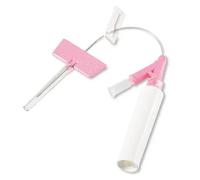 Aiguilles à canule 20Gx25mm avec encaissement avec technique "Butterfly" pour thérapie de la douleur/pédiatrie/soins palliatifs avec système de sécurité et longs temps de séjour paquet 1 pièce.