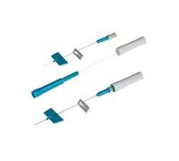 Aiguilles à canule 22Gx19mm avec encaissement avec technique "Butterfly" pour thérapie de la douleur/pédiatrie/soins palliatifs avec système de sécurité et longs temps de séjour paquet 1 pièce.