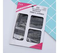 Aiguilles À Coudre En Acier Inoxydaable, 55 Pièces/Ensemble, Ensemble De Broches Pour La Maison, Artisanat, Ménage, Différentes Tailles, Adaptées À La Main