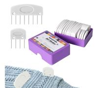 Aiguilles à Peigne, Lot De 20 Épingles De Blocage pour Tricot, Peignes De Verrouillage à Tricoter, Knit Blockers Box, Facile à Utiliser pour Projets De Tricot, Crochet Et Couture