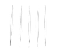 Aiguilles À Perler 5.8/7.6/10.2/11.5/12.8cm, 5 Pièces, Épingles À Fil, Ton Argent, Couture, Outil De Broderie