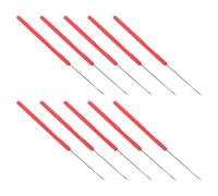 Aiguilles à Perler Ouvertes Rouges pour Bricolage, Lot de 10