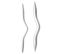 Aiguilles à torsades - KnitPro - KP45503 - Aluminium 6 mm et 8 mm - Lot de 2 - Tricot câble