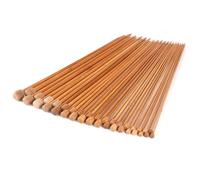 Aiguilles à tricoter - 18 paires - Bambou - 2-10mm - 36cm