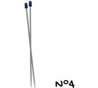Aiguilles à tricoter - 30 cm - aluminium - n°2 a n°5 - Distrifil(...) - 4 Gris 4 Gris G
