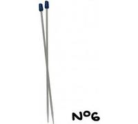 Aiguilles à tricoter - 30 cm - plastique - n°6 - Distrifil(...) - G