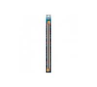 Pym - Pym Pym Plastic à point unique (40 cm, 10,00 mm) aiguille de tricot - 1 unité, Grey