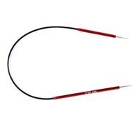 KnitPro Aiguille circulaire à tricoter K47052 – Métal, rouge – 25 cm / 2,5 mm