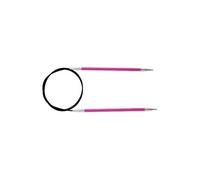 KnitPro – Aiguilles à tricoter circulaires fixes Zing – Aluminium 2,5 mm 80 cm – Rouge