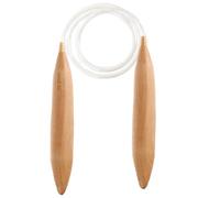 Aiguilles à tricoter circulaires en bois - Outils de point de fil